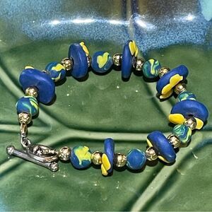 Handcrafted Toggle Closure Bracelet Standard 7”